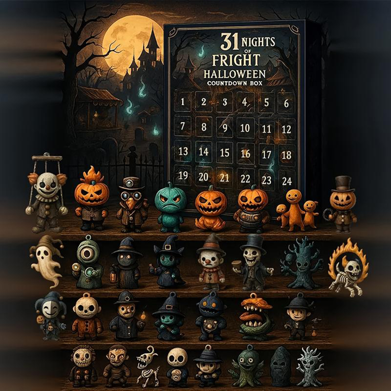 31 Nights Of Fright For Hallow - Advent Calendar Gift review and price