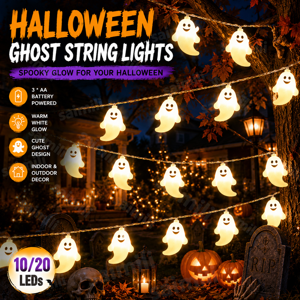 Battery Ghost LED String Light - Led Fairy String Lights review and price