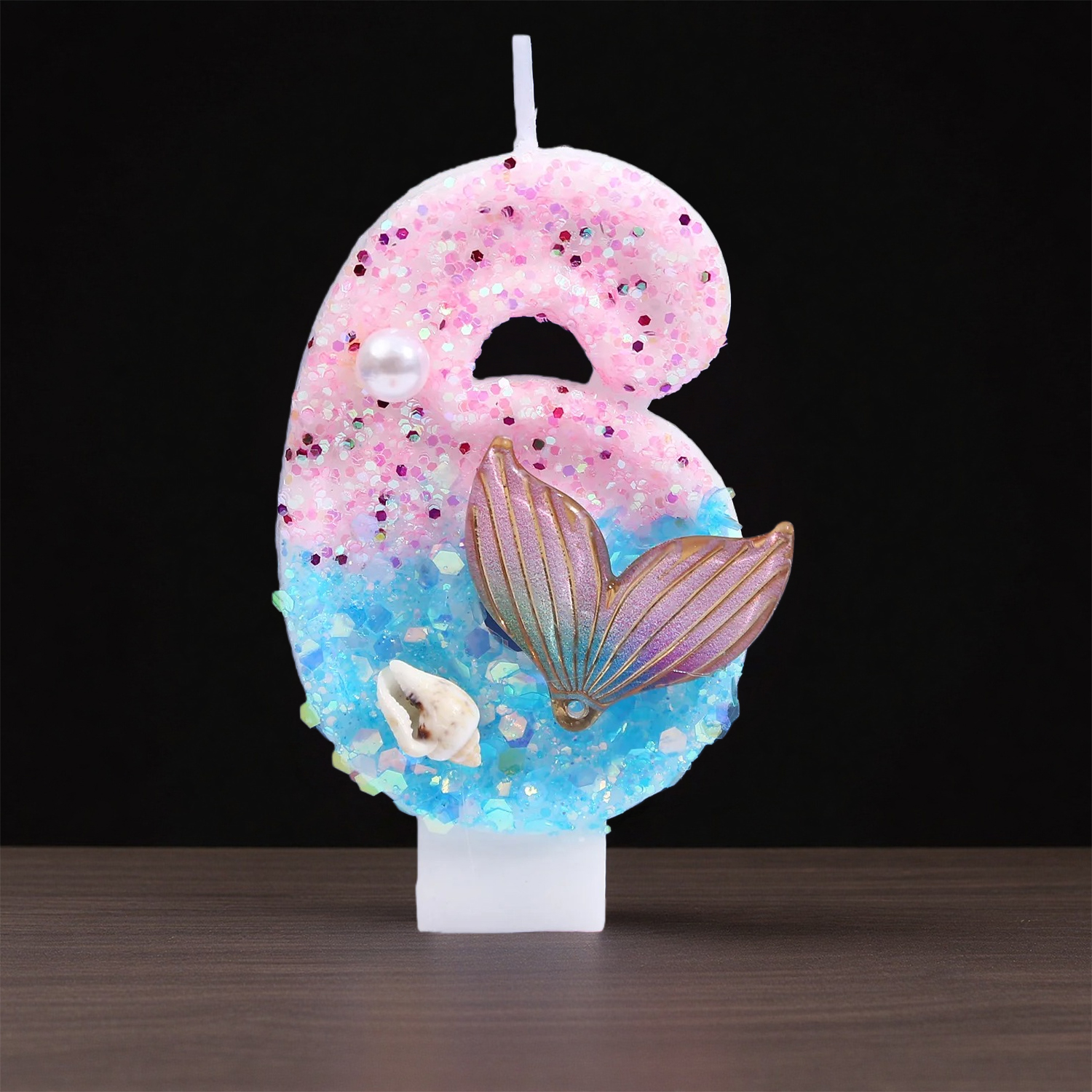 Gradient Blue Shell Pearl Crea - Holiday Candle Set review and price