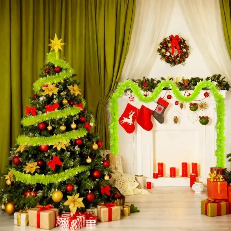 2M Length Christmas Tinsel Gar - Tinsel Garland Decoration review and price
