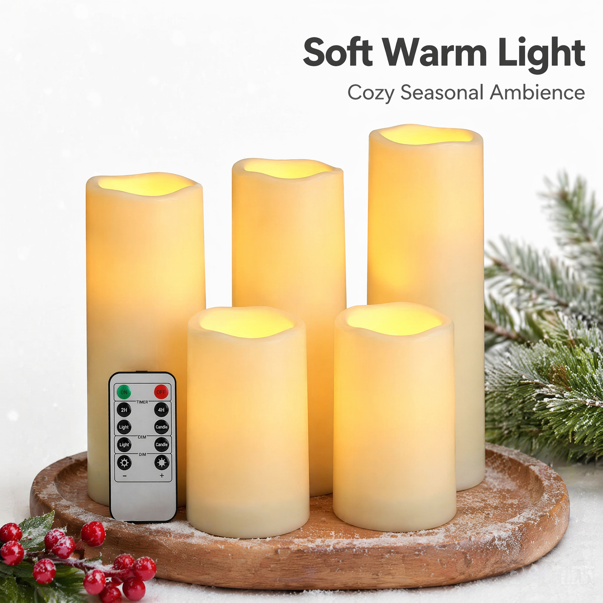 Flameless LED Pillar Candle Wa - Christmas Lights Outdoor review and price