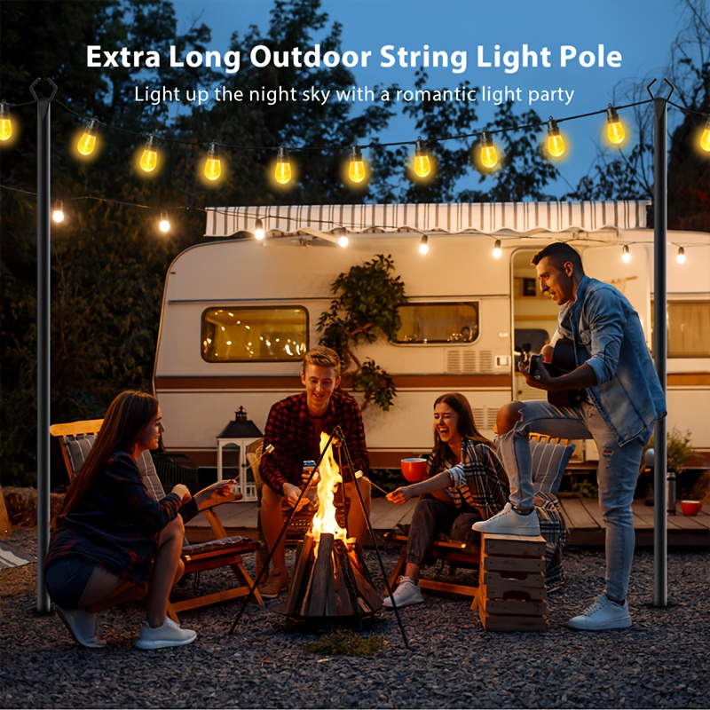 6pcs Metal Light Poles, 8.9ft  - Christmas Lights Outdoor review and price