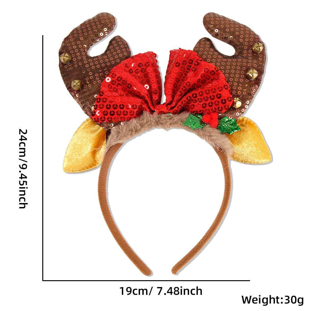 1 Piece/5Pcs Funny Santa Claus - Reindeer Antlers Headband review and price