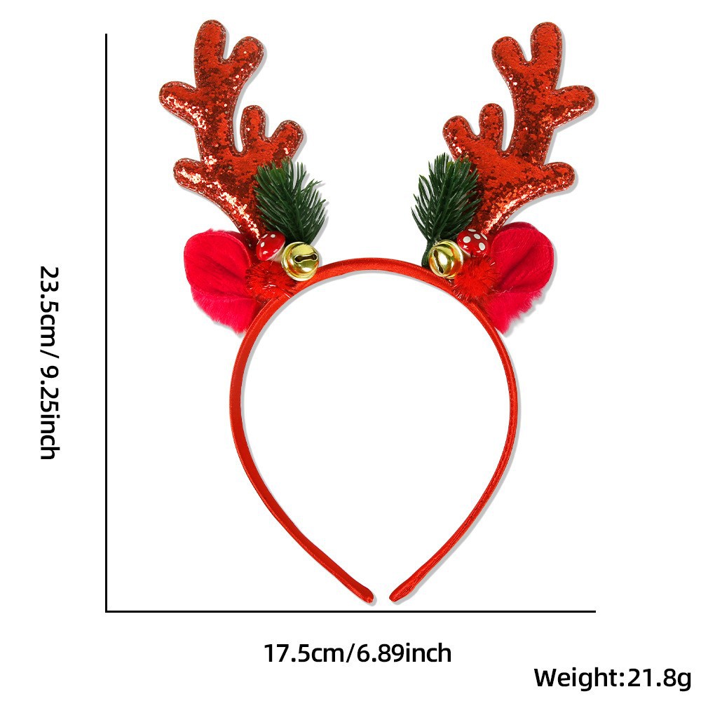 1 Piece/5Pcs Funny Santa Claus - Reindeer Antlers Headband review and price