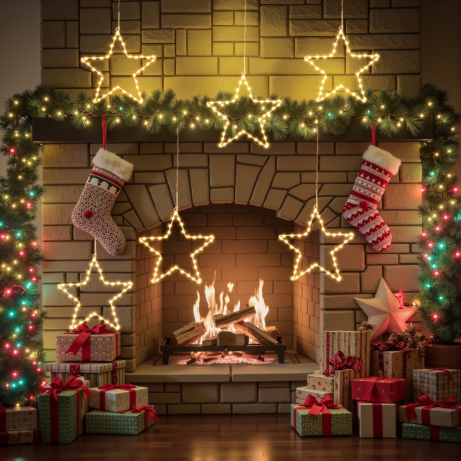 6/3pcs Battery Operated Hangin - Christmas Lights Outdoor review and price