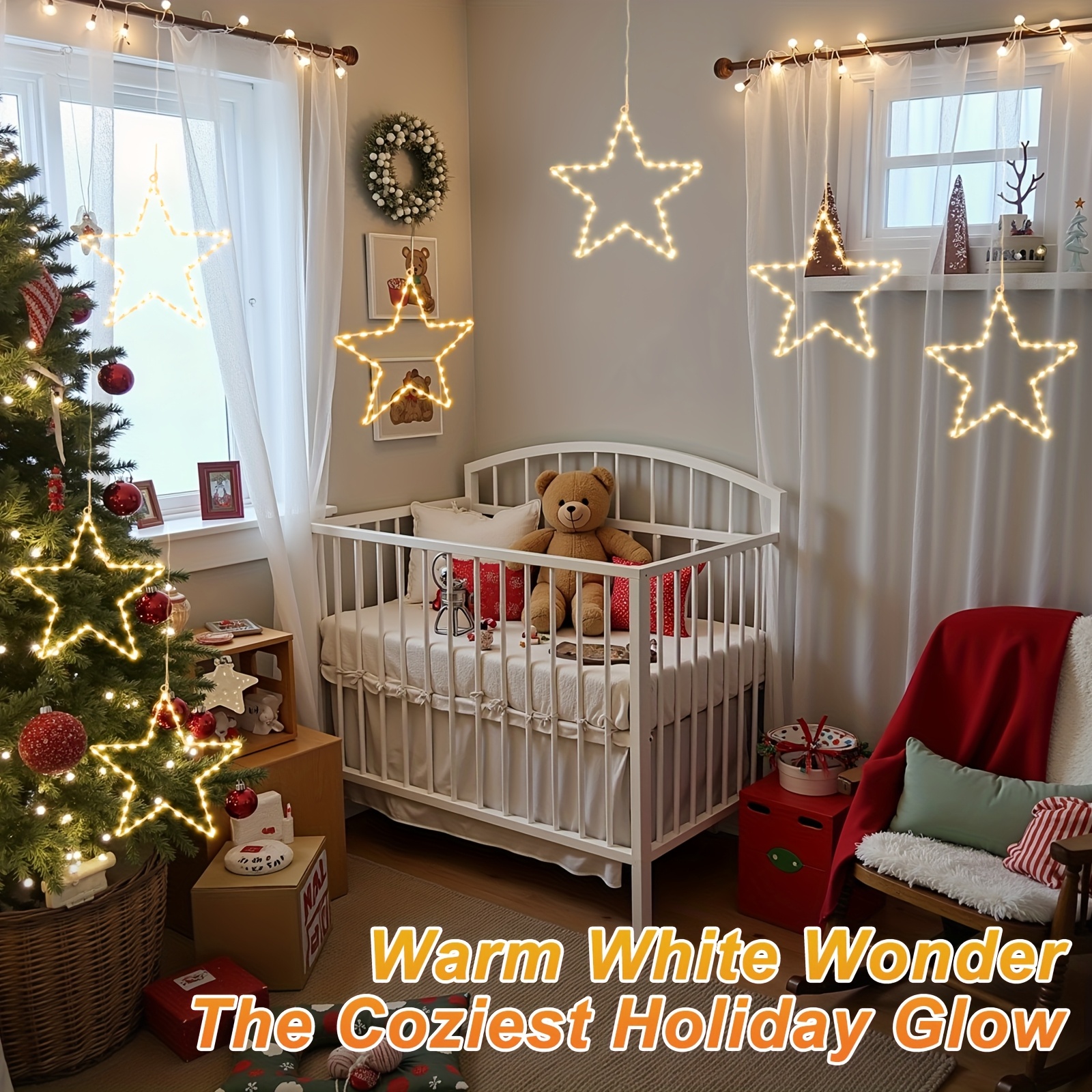 6/3pcs Battery Operated Hangin - Christmas Lights Outdoor review and price
