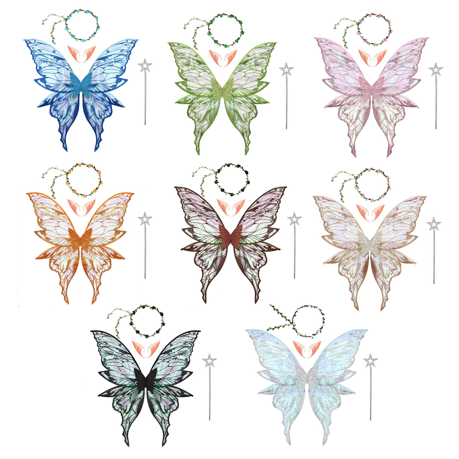 Butterfly Fairy Elf Costume Wi - Elf Costume Christmas review and price