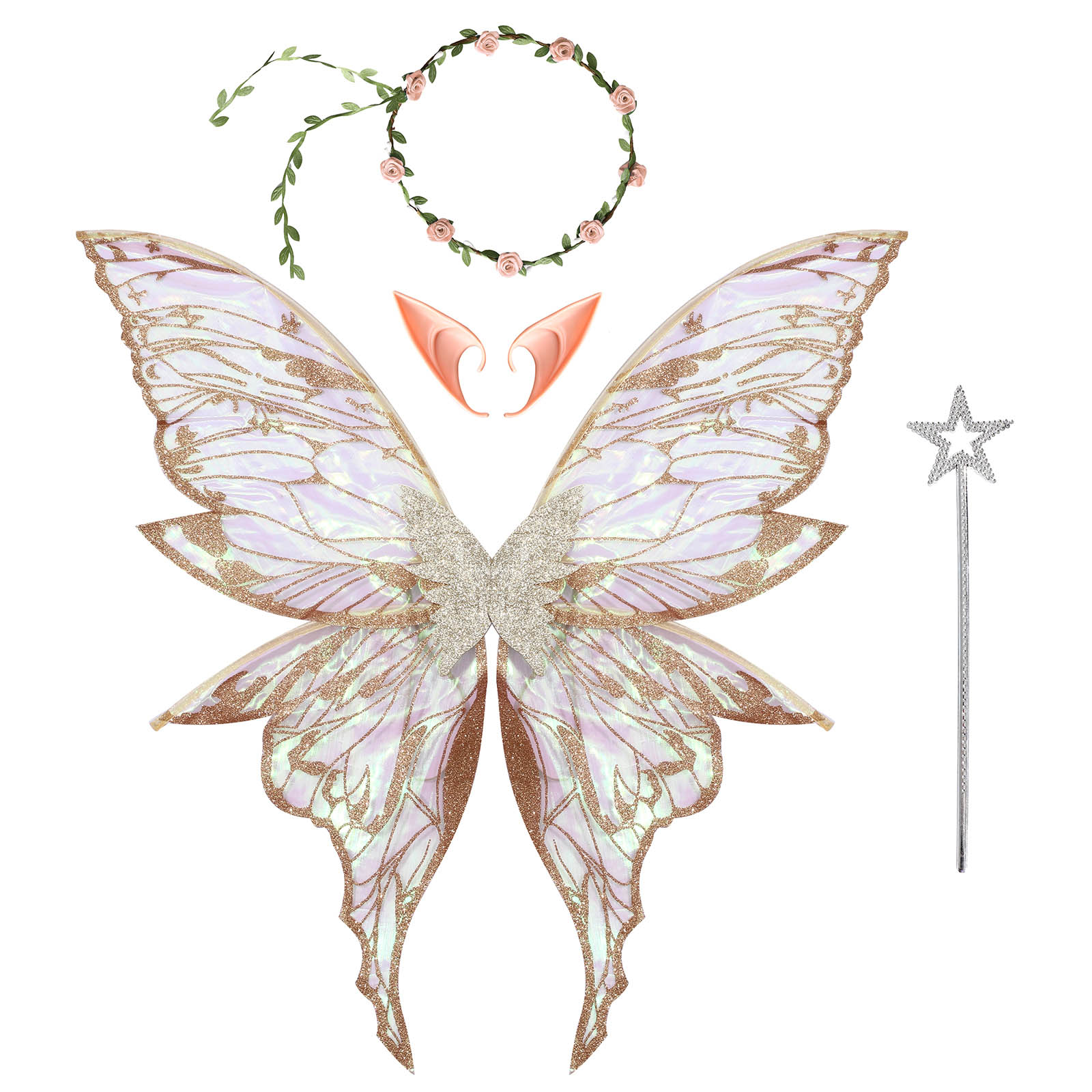 Butterfly Fairy Elf Costume Wi - Elf Costume Christmas review and price