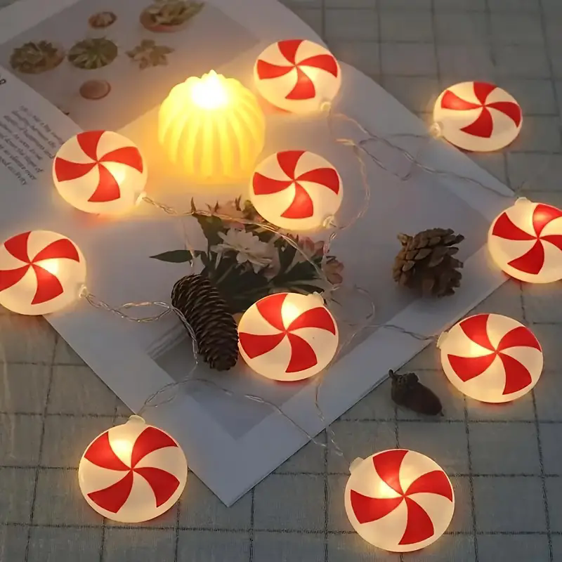 6m 40 LEDS Festive Candy Cane  - Led Fairy String Lights review and price