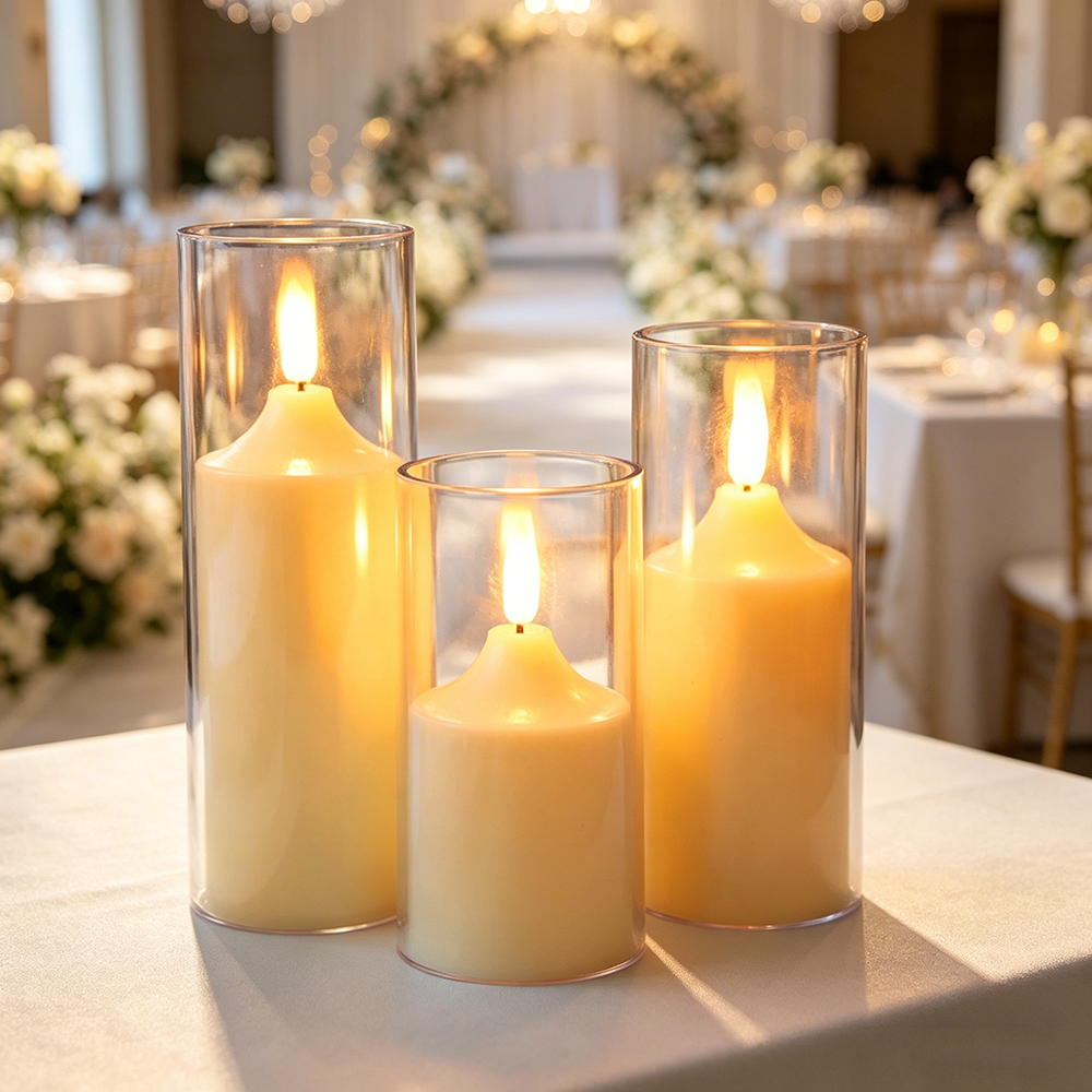 3pcs/ set LED Flameless Flicke - Holiday Candle Set review and price