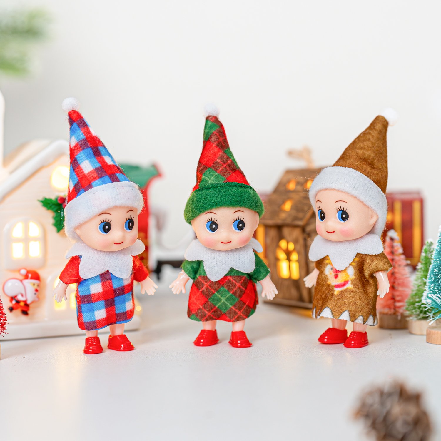 4/5/6 Pcs Mini Baby Elf Christ - Christmas Throw Blanket review and price