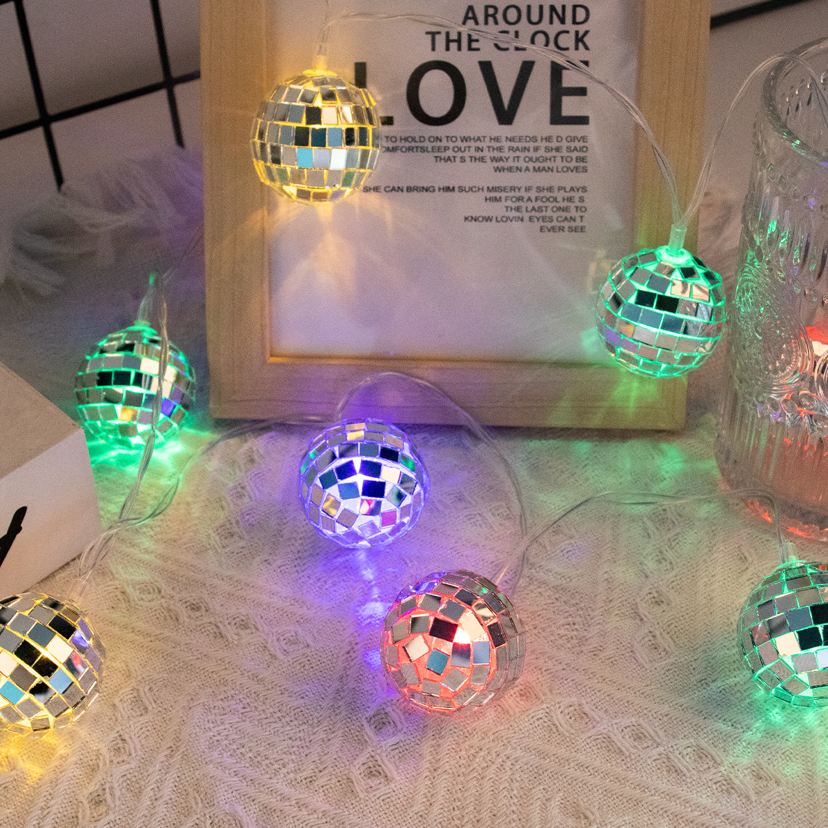 1.5m LED Mirror Ball String Li - Led Fairy String Lights review and price