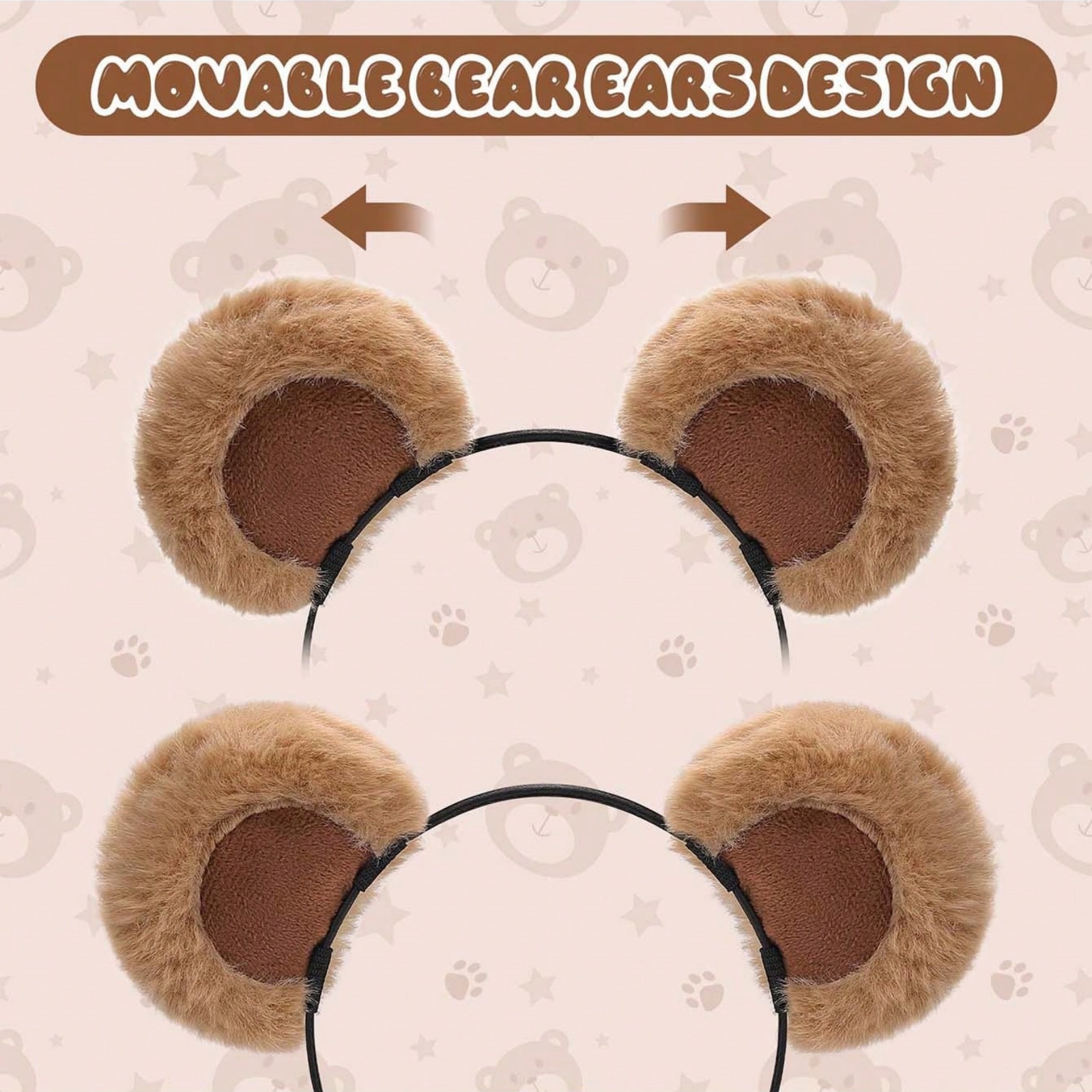 1pc Valentine's Day Brown Bear - Reindeer Antlers Headband review and price