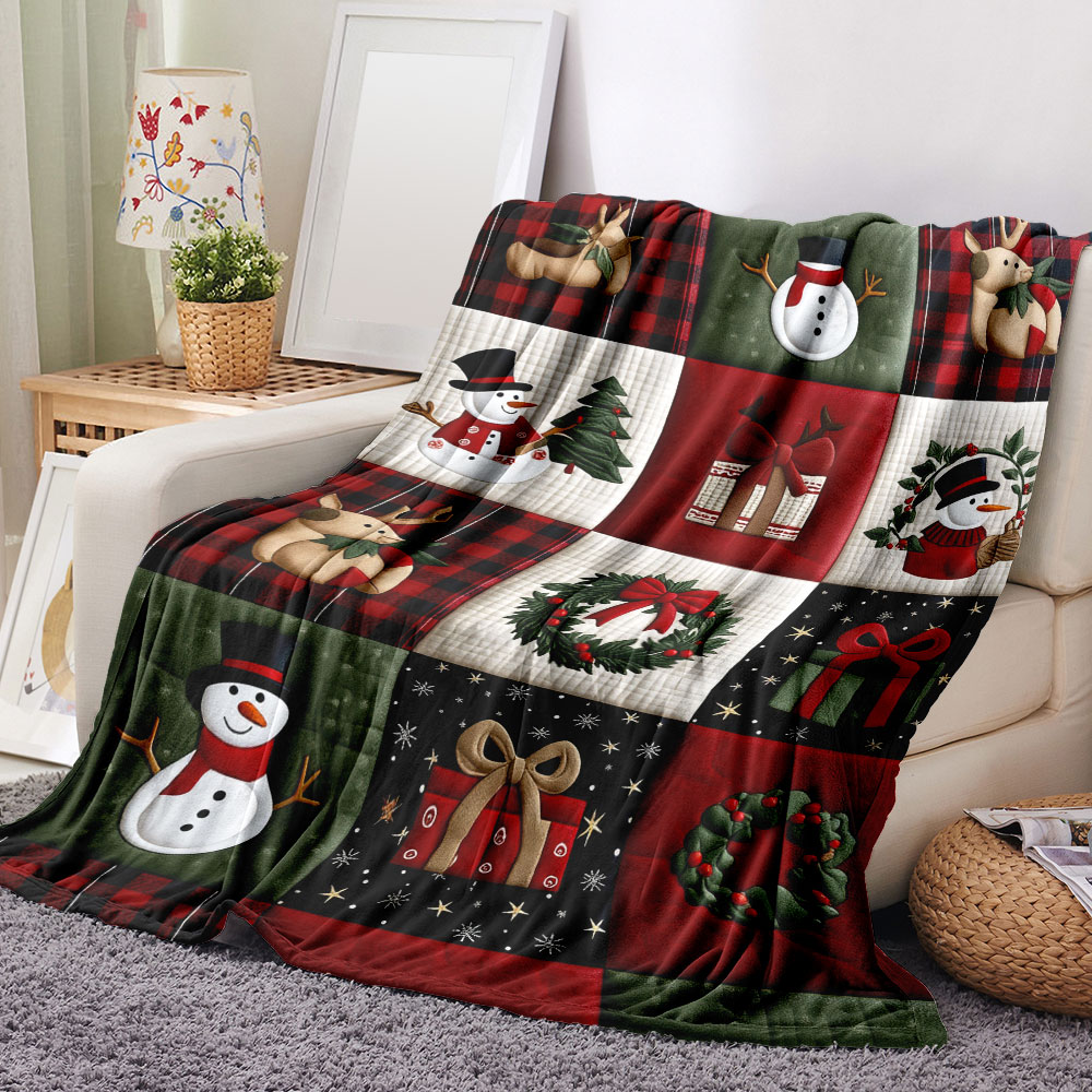 Christmas Quilt Patchwork Blan - Christmas Throw Blanket review and price