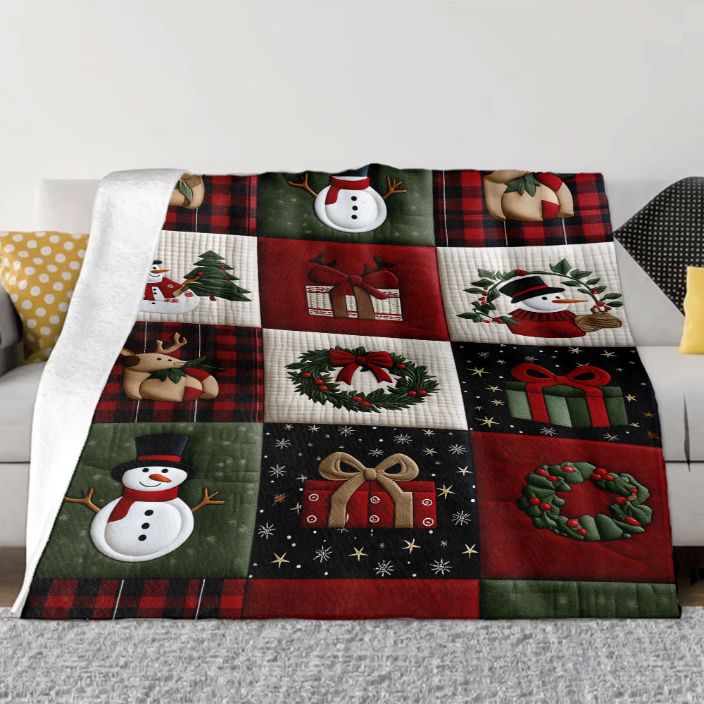 Christmas Quilt Patchwork Blan - Christmas Throw Blanket review and price