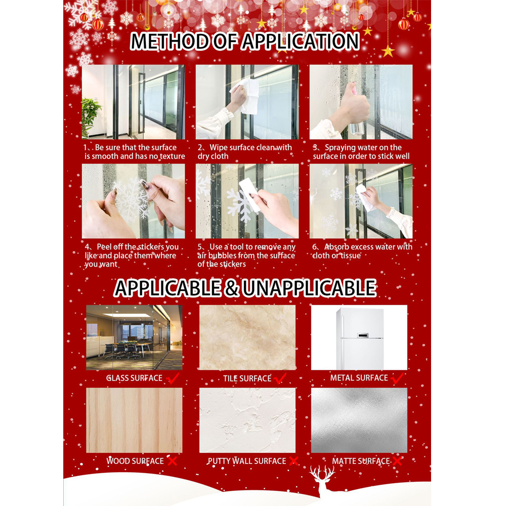 Removable Christmas PVC Static - Snowflake Window Decal review and price