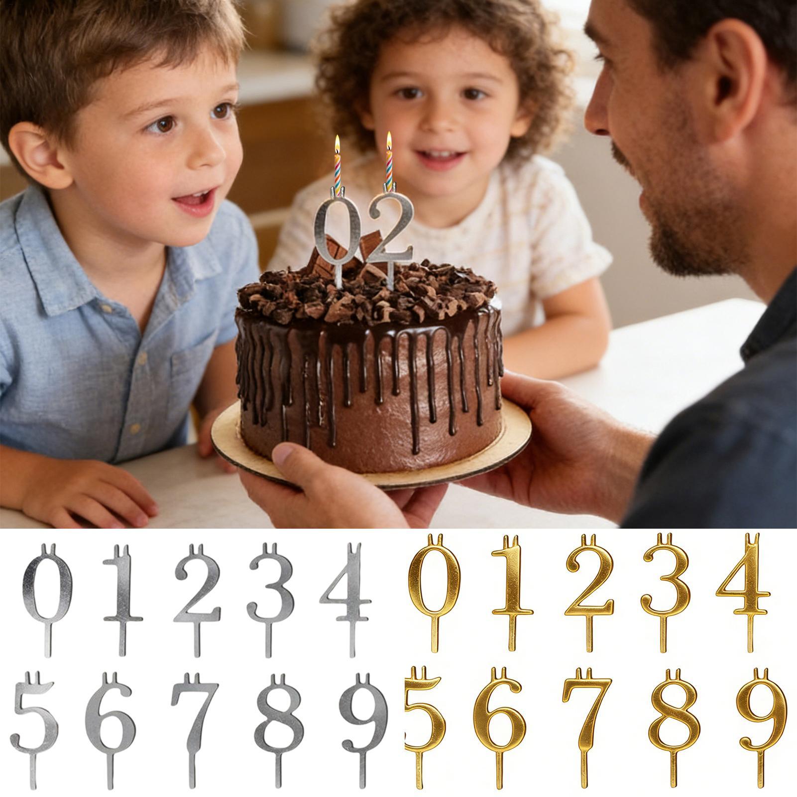 10pcs 0-9 Number Cake Toppers  - Holiday Candle Set review and price