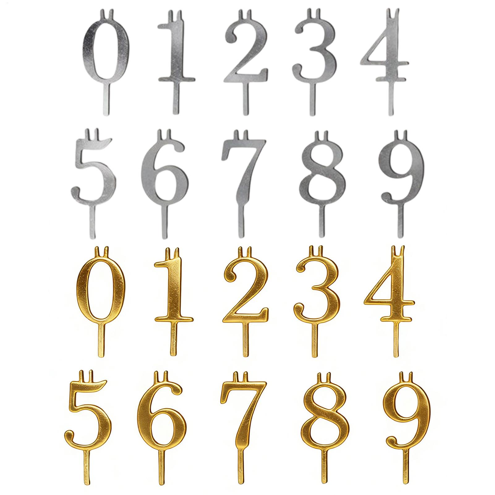 10pcs 0-9 Number Cake Toppers  - Holiday Candle Set review and price