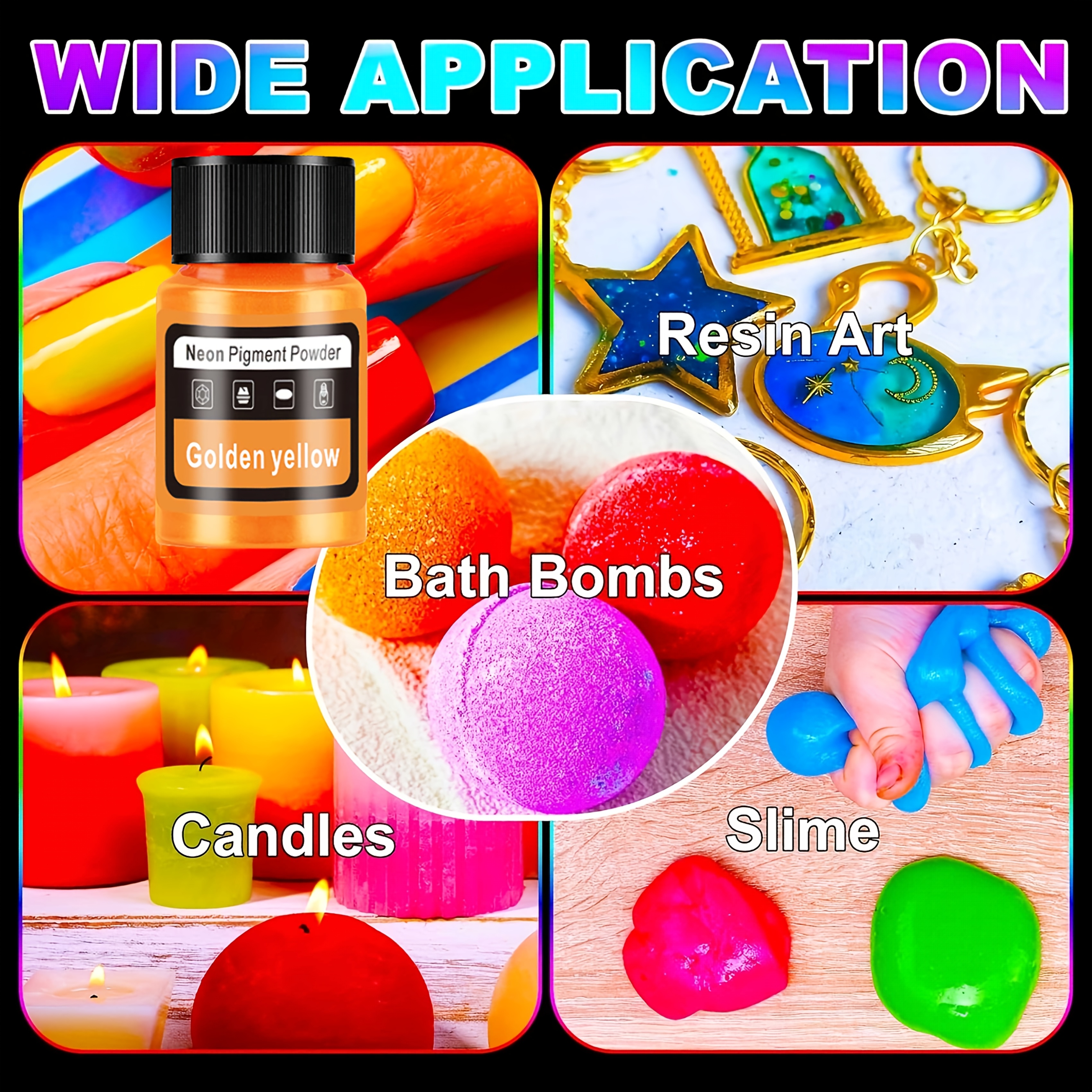 Fluorescent Powder/Neon Resin  - Holiday Candle Set review and price